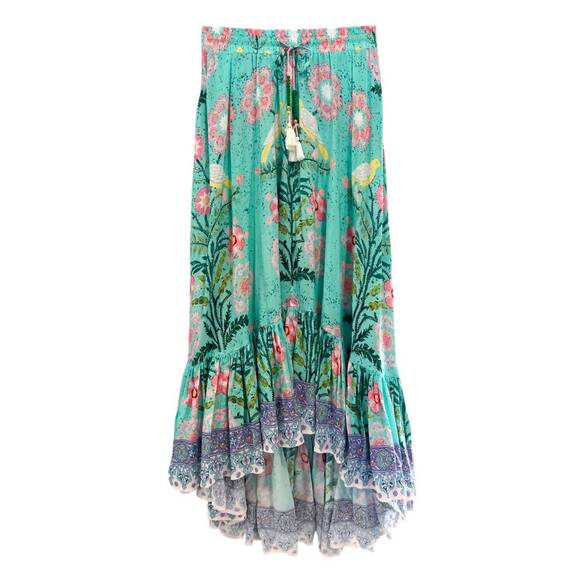 NEW BELL BY ALICIA BELL margo maxi skirt in green - Picture 4 of 4